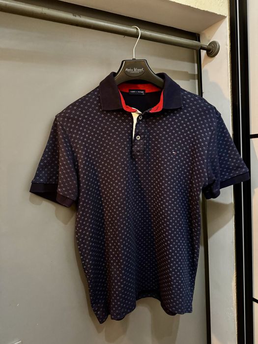 Koszulka Polo Tommy Hilfiger L Wzór Męska elegancka