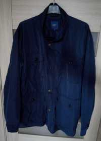 Синя чоловіча вітровка курточка Cotton розмір 3XL на 56-58