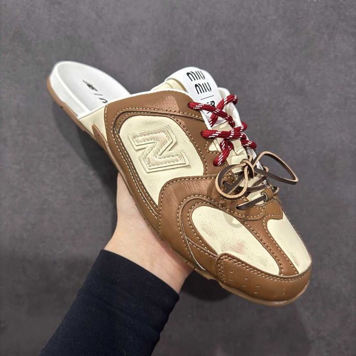 NewBalance_x_MiuMiu_530 SL Mule Brązowy 40