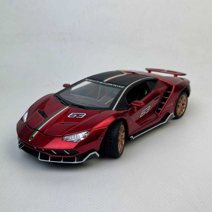 Металева Колекційна модель 1:24 Lamborghini  з підсвіткою фар, звуком
