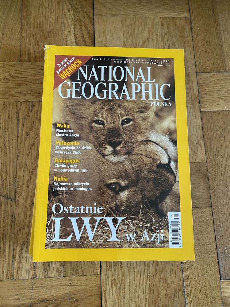 National Geographic Polska 2001 - 8 sztuk