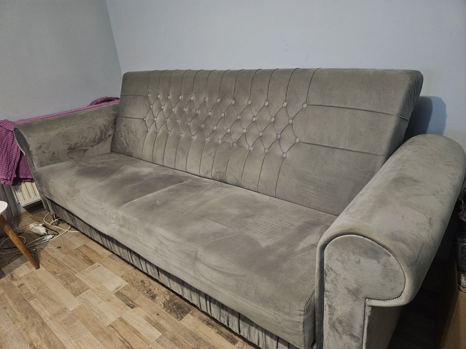 Przpeiekna kanapa rozkładana glamour
