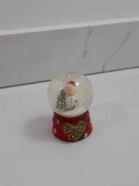 Новорічна декоративна водяна куля сніговик з ялинкою
