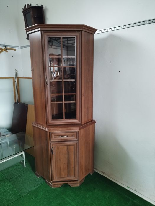 witryna narożna wysoka Antyk Vintage
