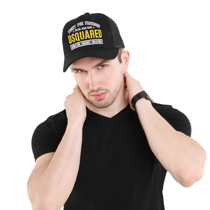Czapka Bejsbolówka DSQUARED2 ICON Siatka Czarna