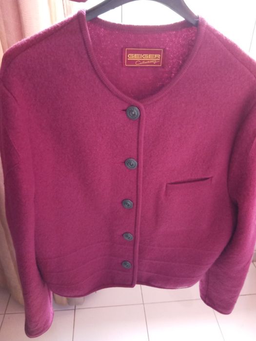 Vintage Áustria casaco lã tamanho 42