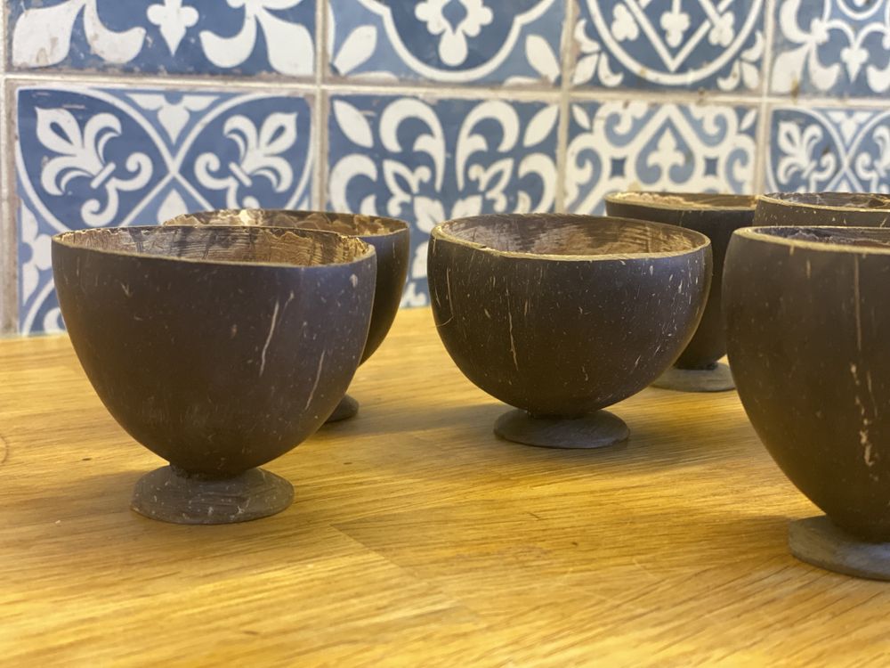 Coconut Shell Fruit Beer Kawa Cold Drink Cup-6szt