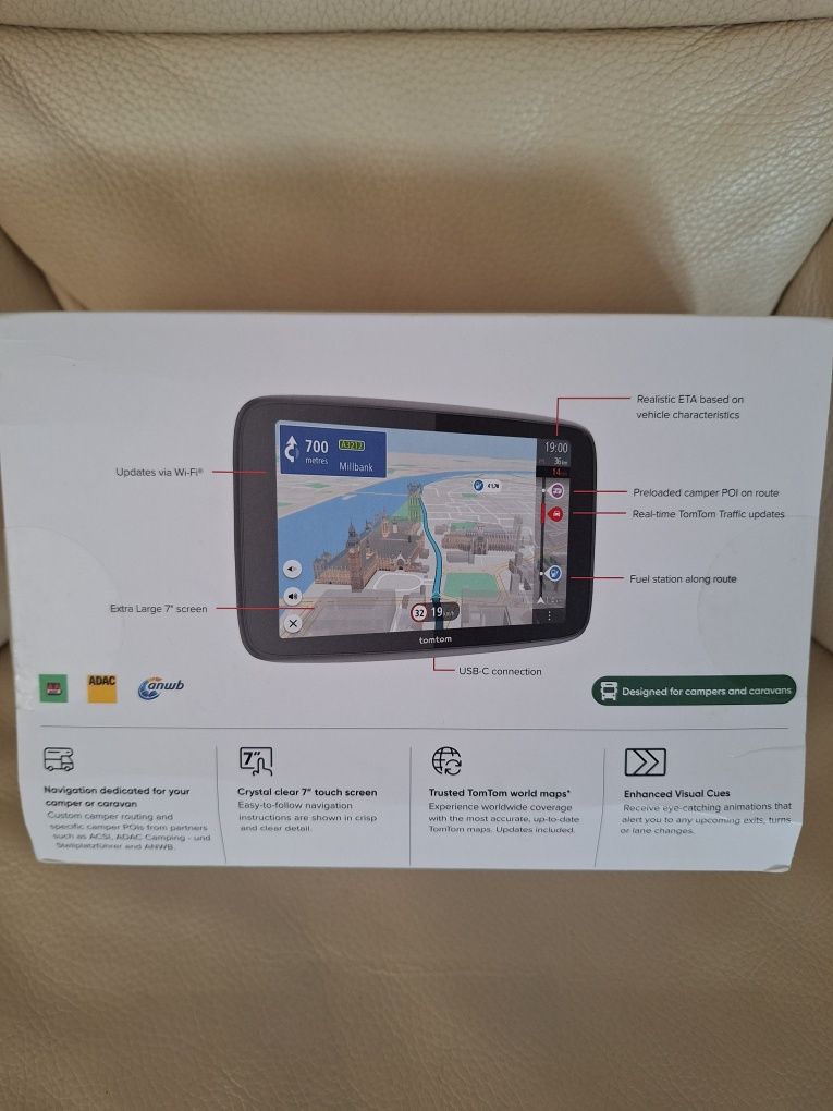 Nawigacja TOMTOM GO Camper Max 700 7"  kamper sterowanie głosem