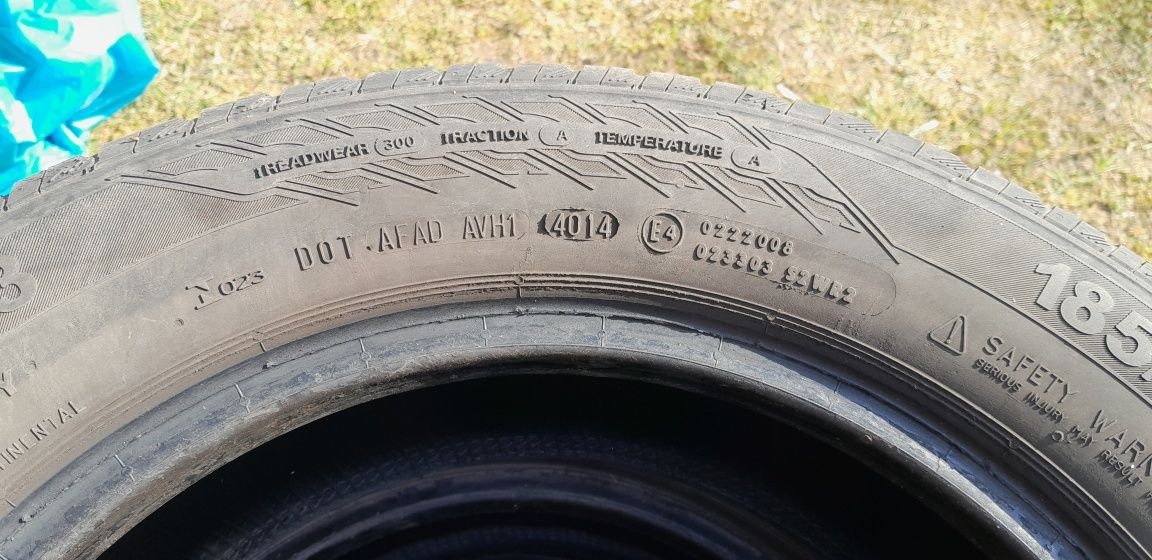 Opony letnie Continental  4szt  185/65/15 Corsa D Opel