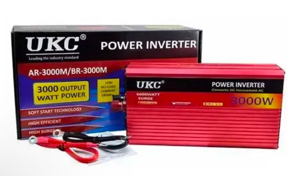 Перетворювач напруги, струму AR 3000W, 12-220V AC/DC,