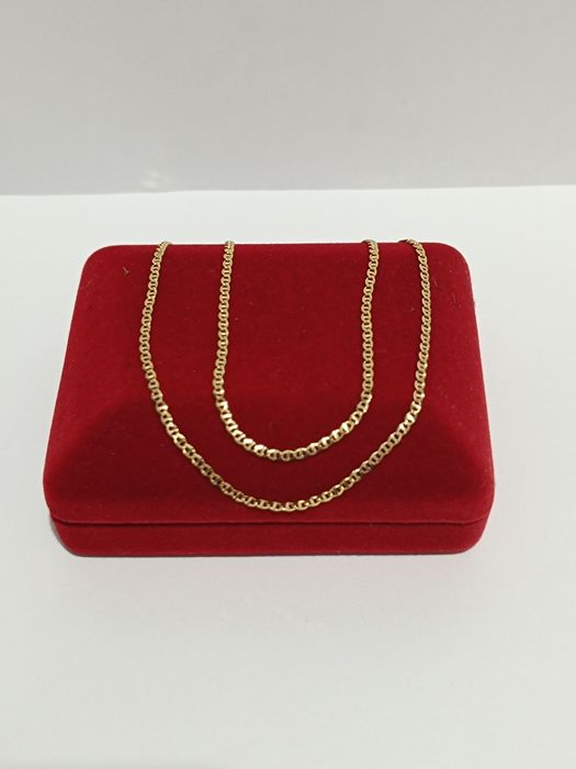 Złoty łańcuszek splot Gucci dł.50cm, złoto próby 585