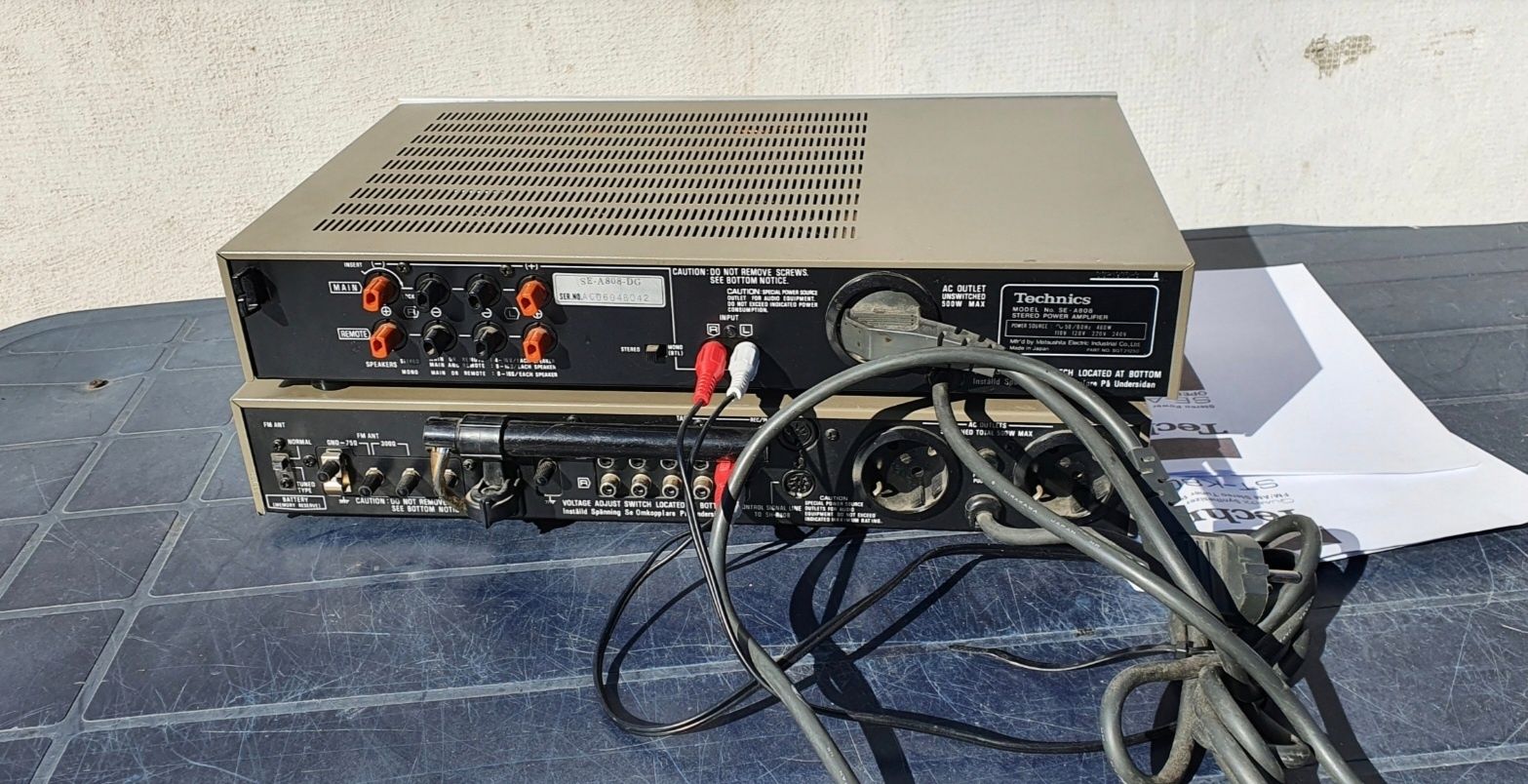 Wzmacniacz Technics SE-A808 + Technics ST-K808ja