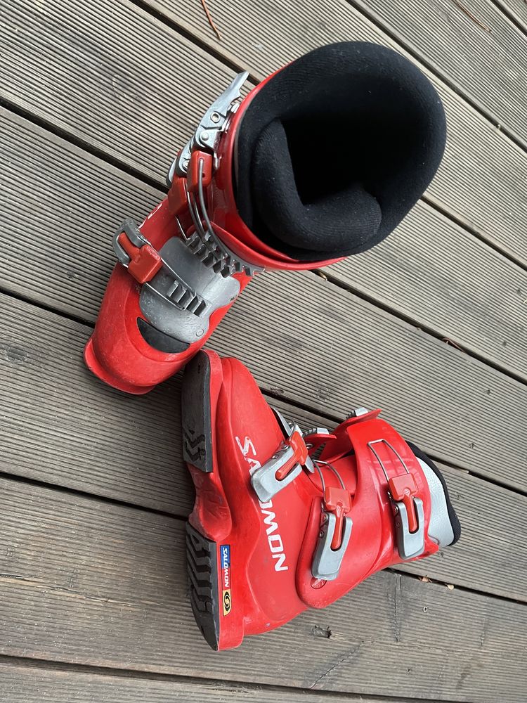 Salomon buty narciarskie 22/22.5 3 klamry