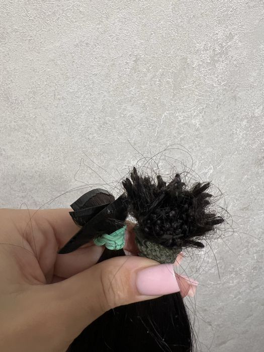 Натуральне волосся для нарощування 56 см,57 грам