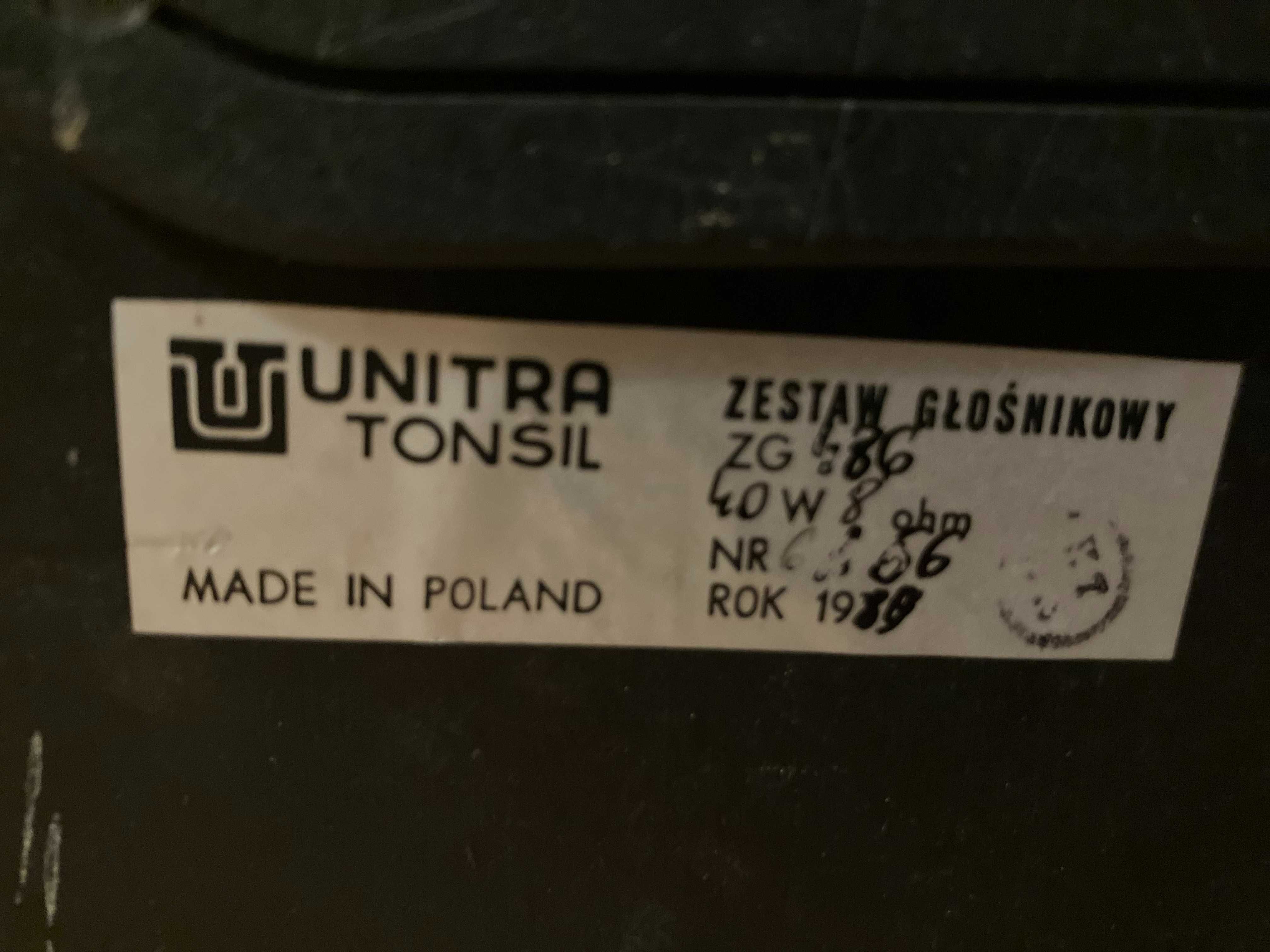 kolumny Tonsil Unitra ZG 486 modyfikowane