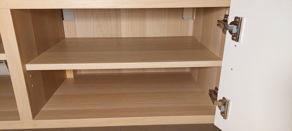 Szafka pod telewizor 180x42x38 cm IKEA + mocowania: szyny nóżki