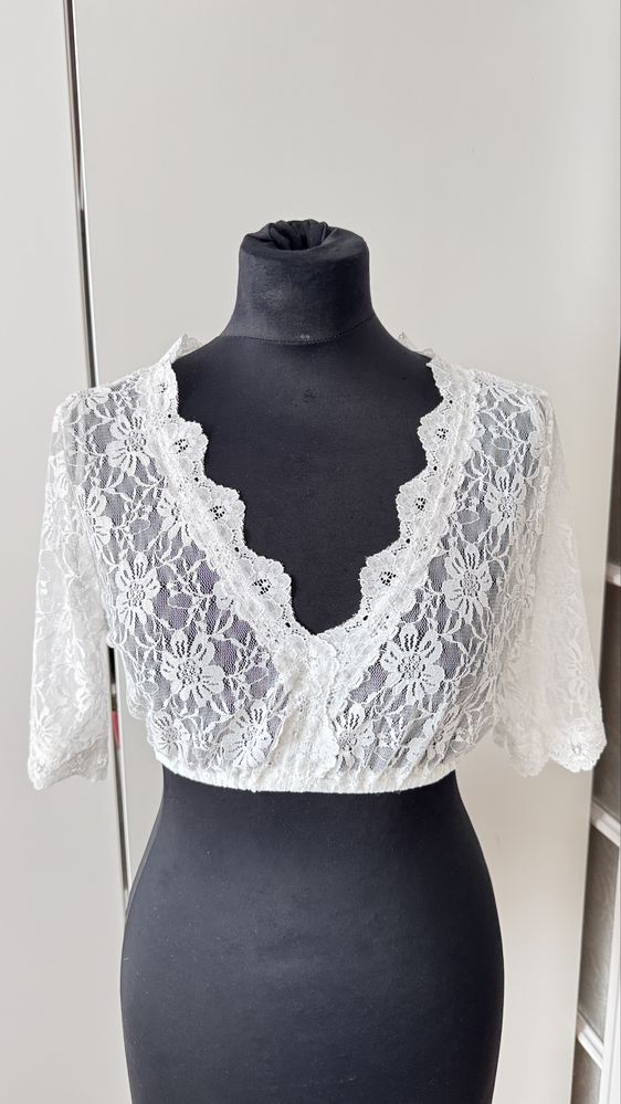 Crop Top koronkowy rozmiar L