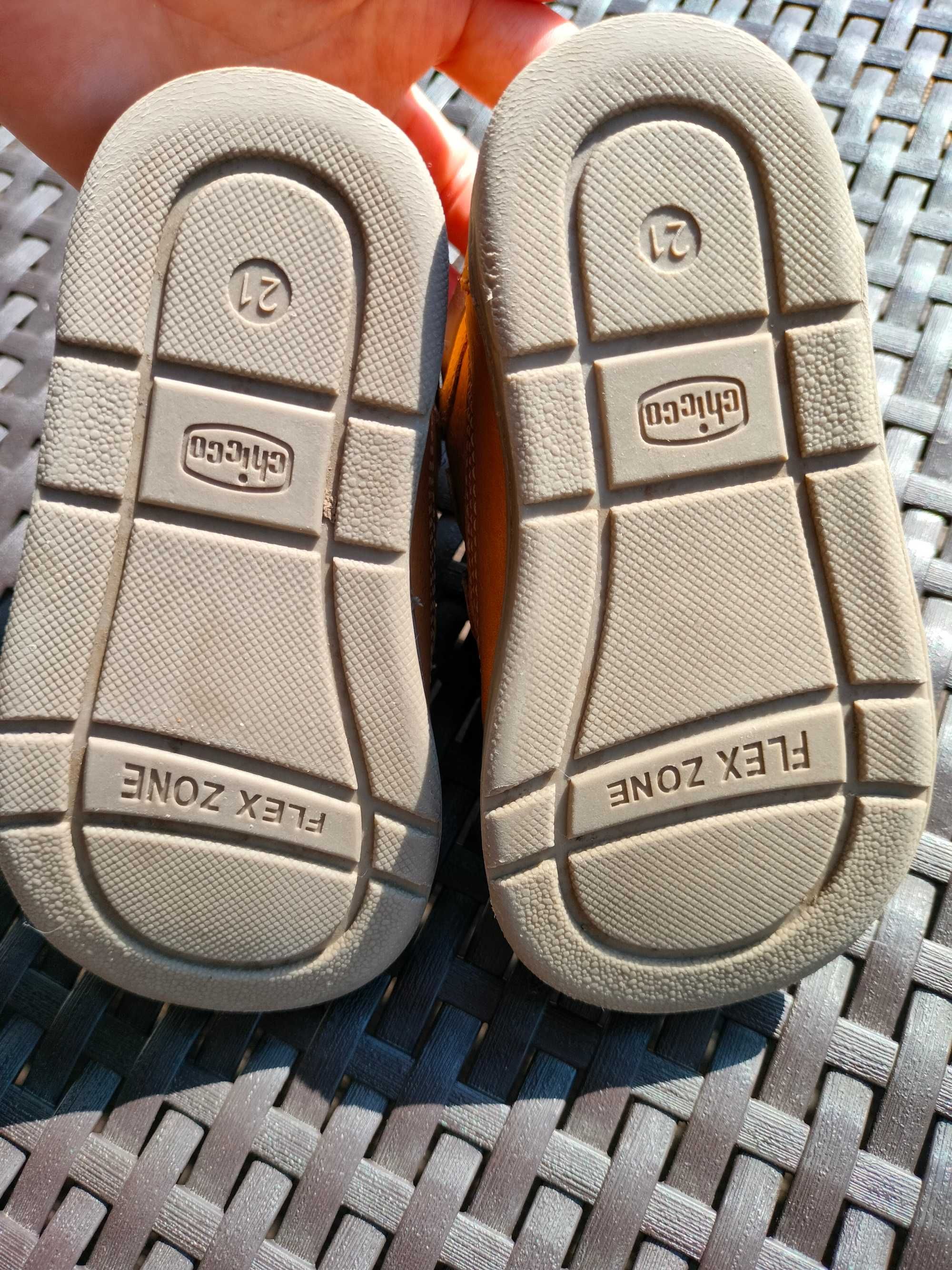 Buty trzewiki skórzane miękkie 21 stan idealny