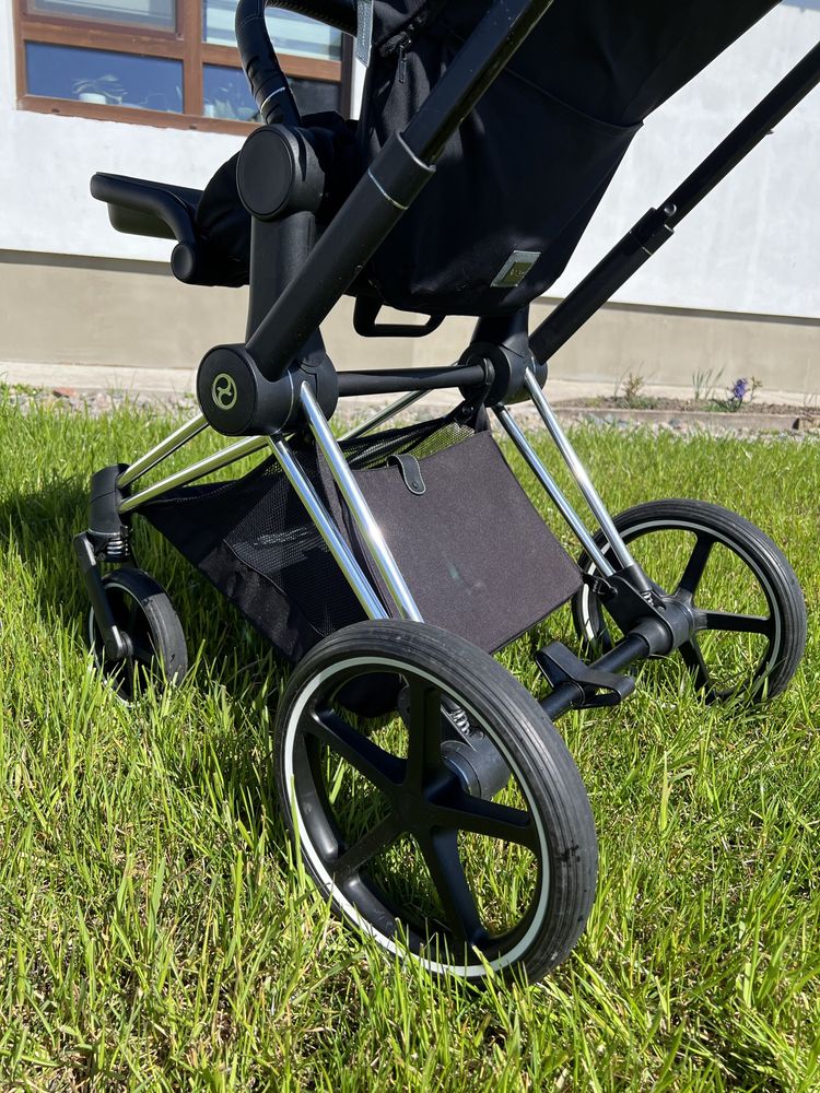 Коляска дитяча Cybex Piam Premium 4.0 Soho Grey Chrome Black