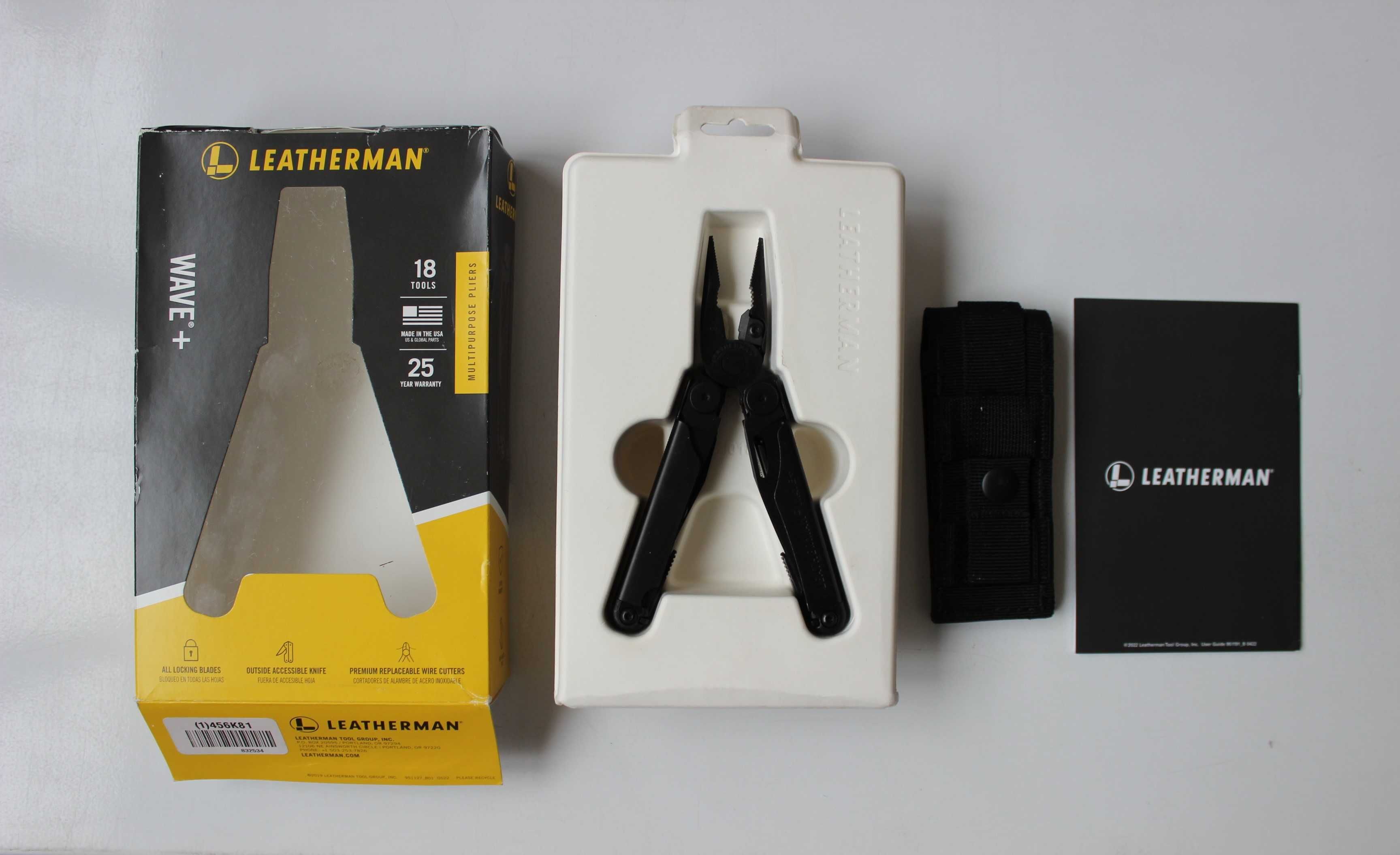 Мультітул Letherman Wave+ Plus Black нейлоновий чохол 832526