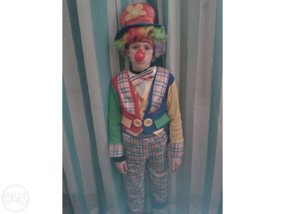 Peruca Palhaço Caracóis Multicolor Infantil