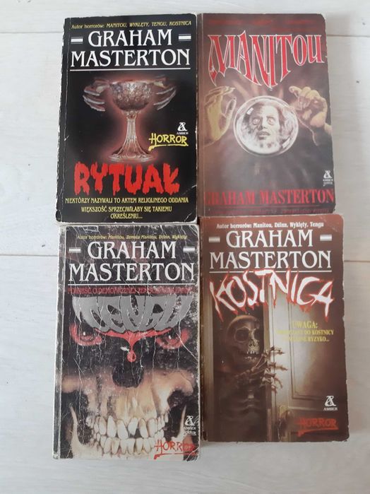 Graham Masterton - zestaw 4 ksiazek - stare wydania
