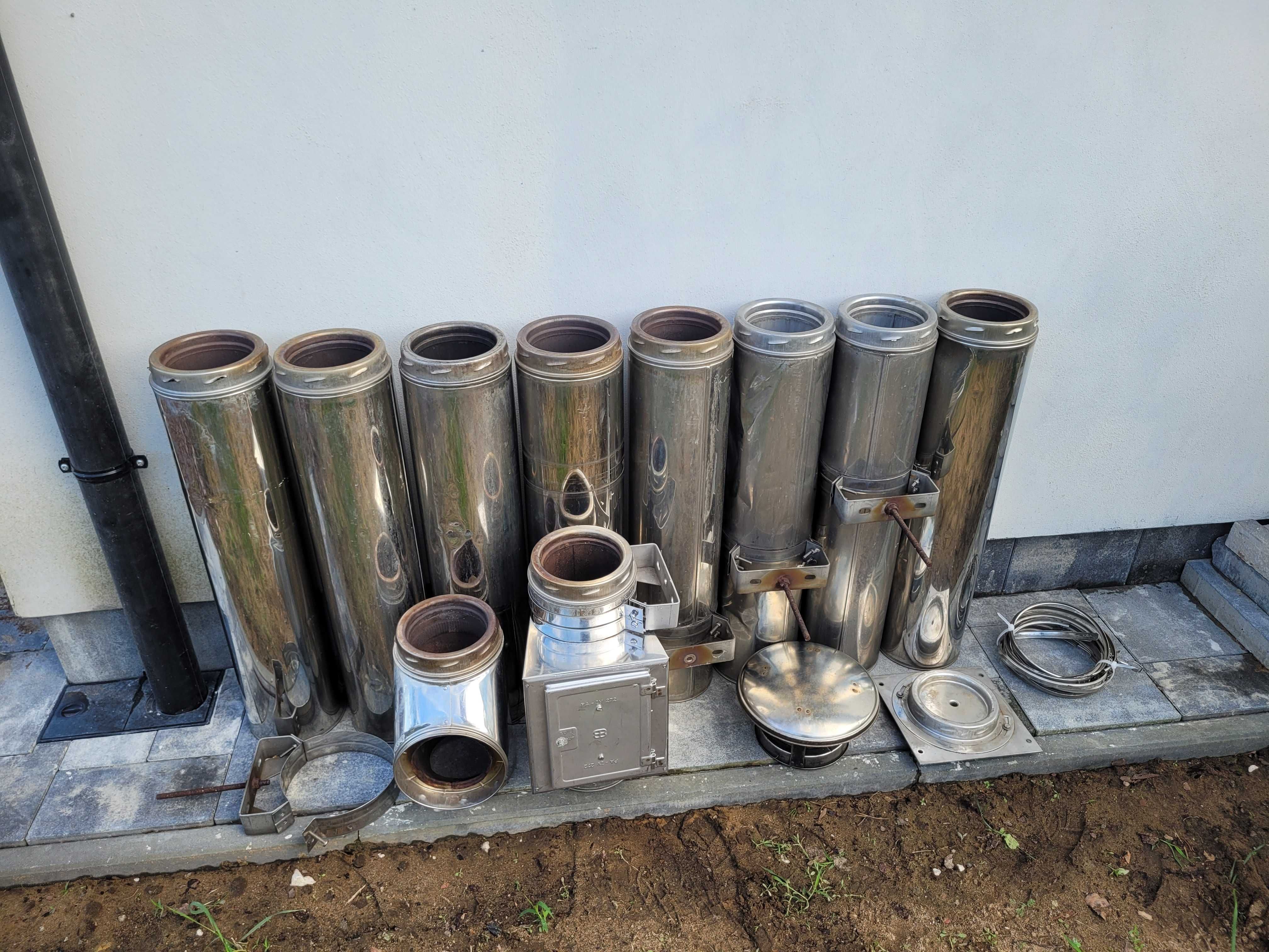 Komin izolowany/nierdzewka systemowy 9m ocieplany 160mm zewnetrzny
