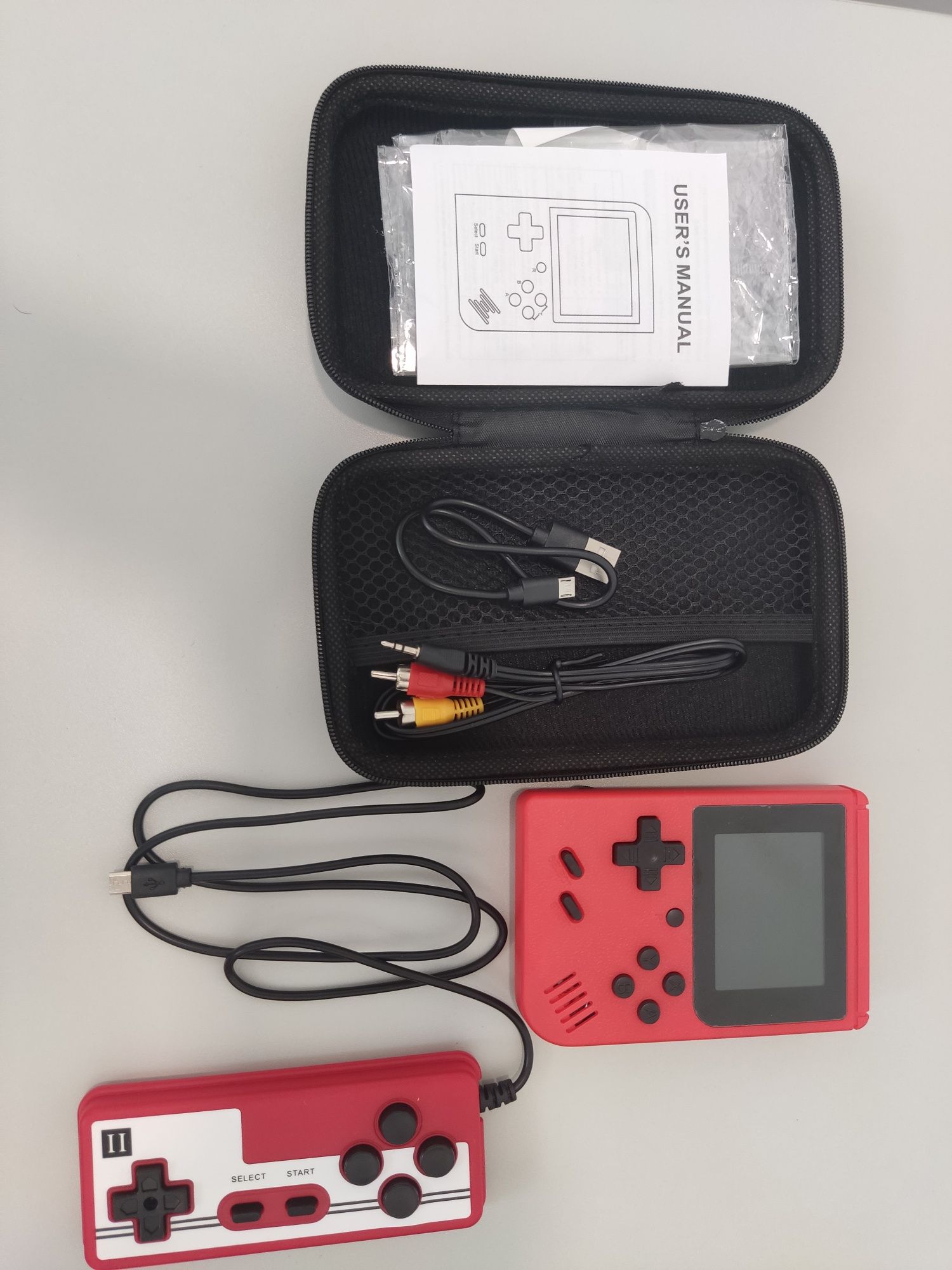 Consola portátil retro 500 jogos com bateria