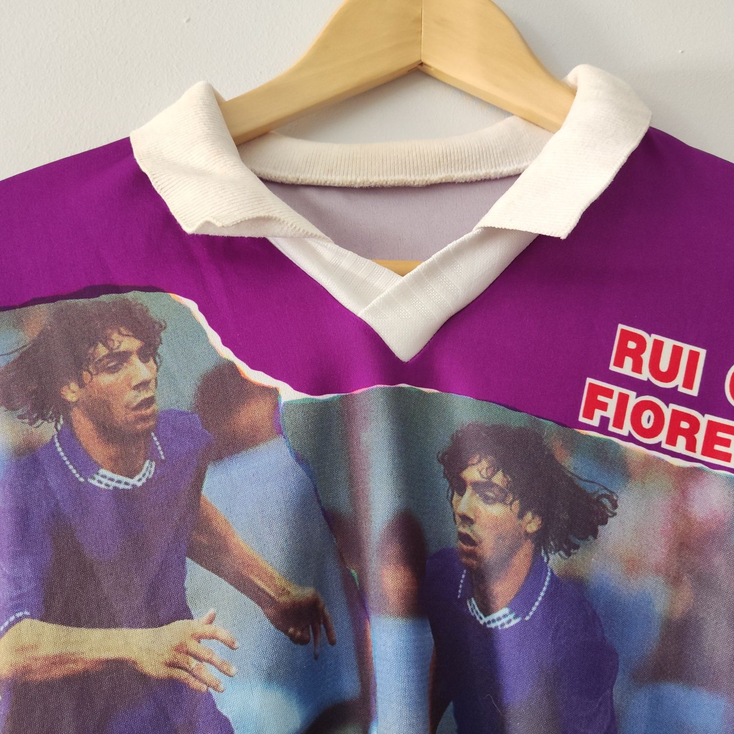 "Fiorentina - Rui Costa" Antiga camisa, camisola de campeão