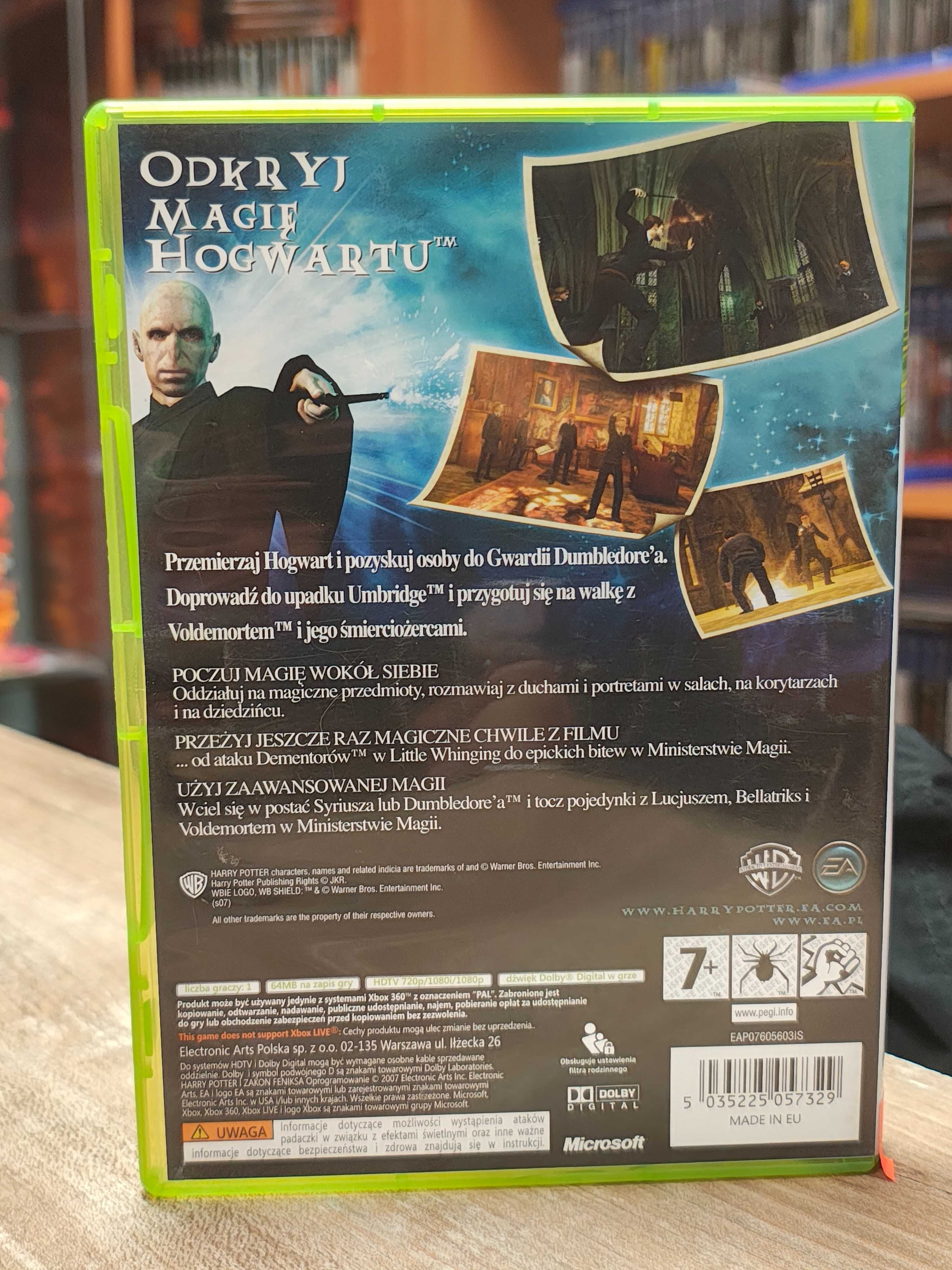 Harry Potter i Zakon Feniksa XBOX 360, Sklep/Wysyłka/Wymiana