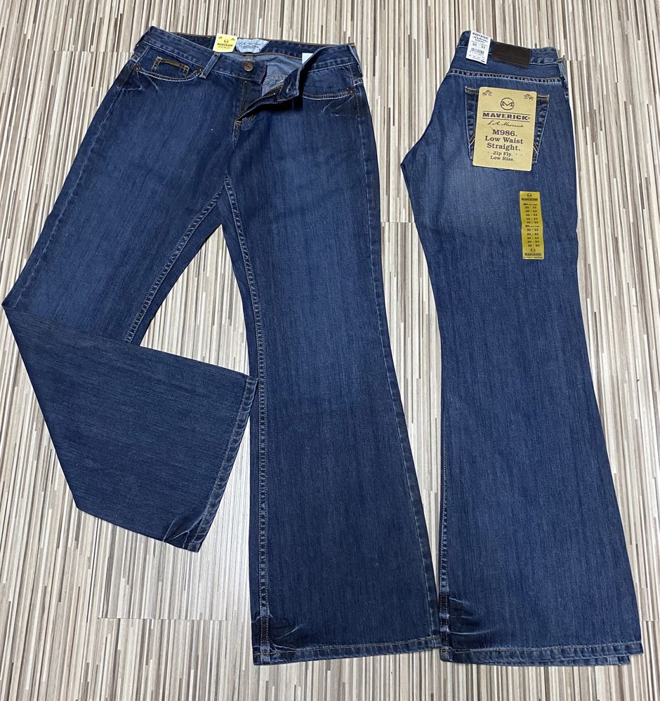Spodnie damskie jeans szwedy 30/33 pas 74 cm komplet 2 sztuki Lee nowe