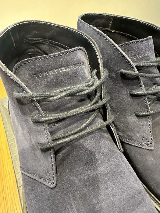 Tommy Hilfiger Оригінал. Круті сині черевики із замші