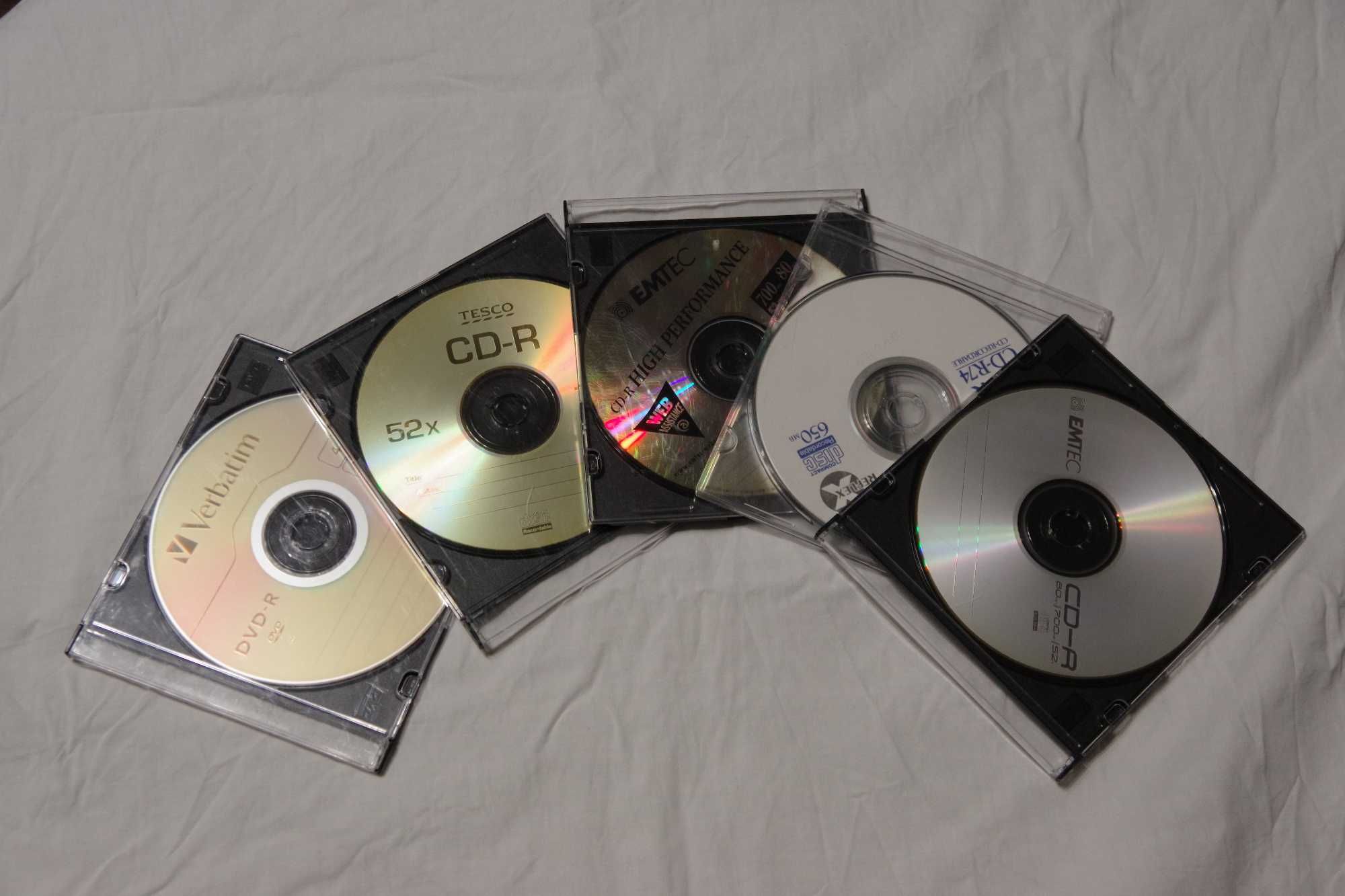 Płyty CD/DVD do nagrywania - czyste