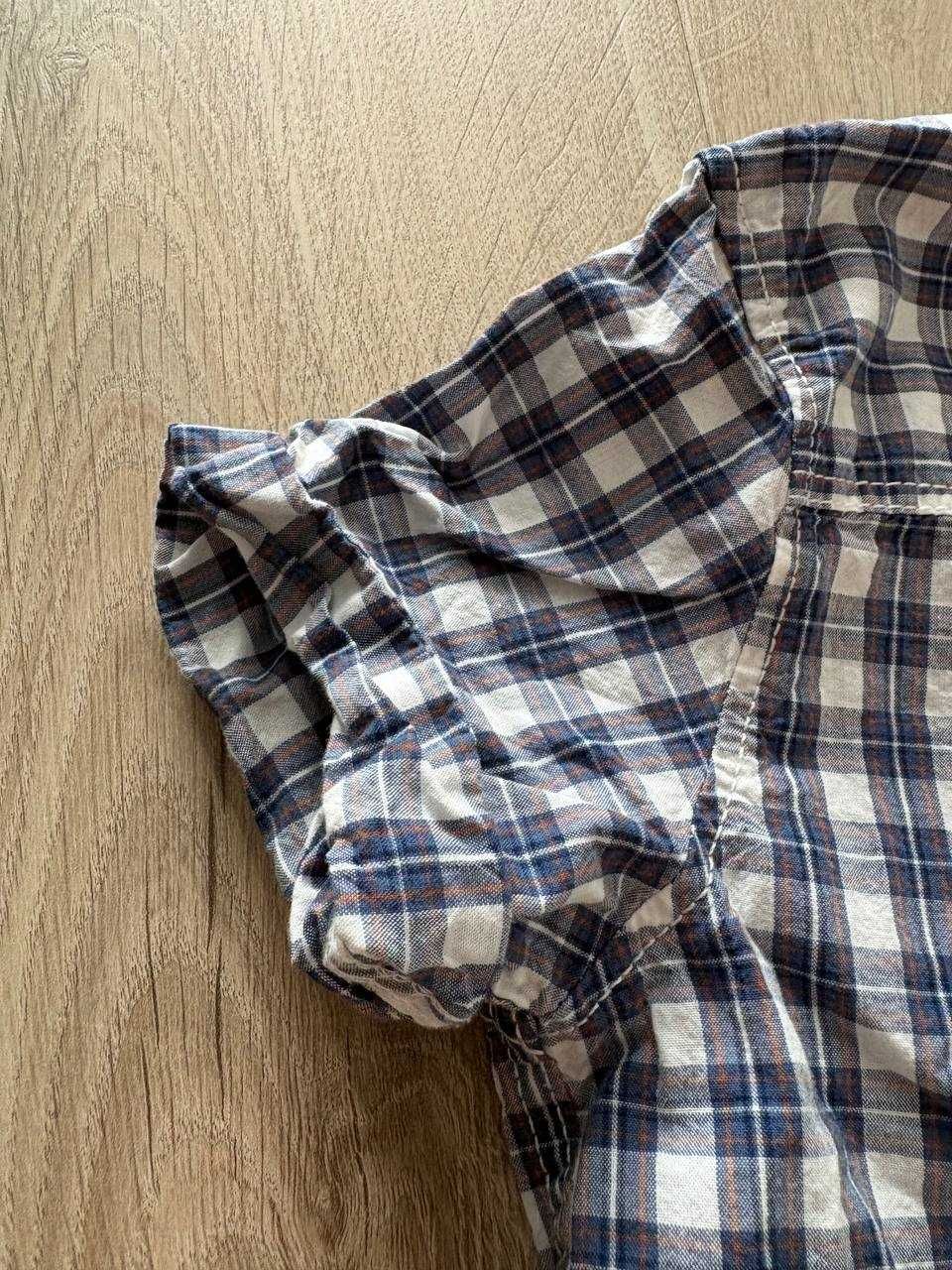 Koszula z krótkim rękawem w kratkę H&M, r. 98 (2-3 lata)