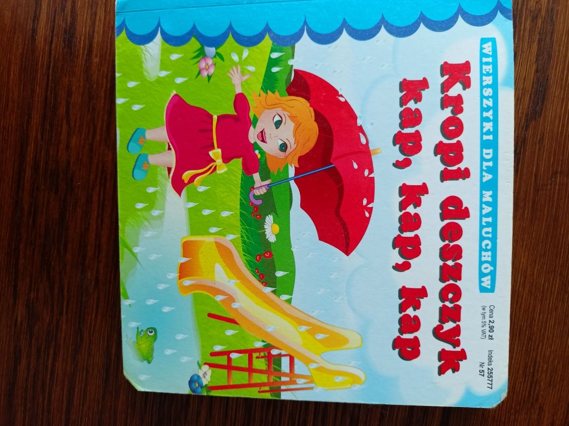 Wierszyki dla maluchów. 2 książeczki. Idzie pani. Kropi deszcz.
