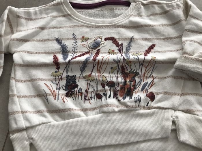 Zestaw bluza + jeansy F&F r. 6-9m