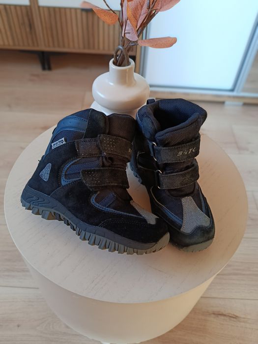 Buty zimowe dla chłopca wodoodporne Bartek membrana ocieplane wełną 30
