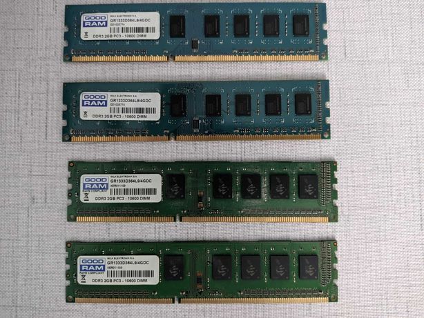 Pamięć RAM Goodram DDR3 2 GB 1333 - 4szt do PC