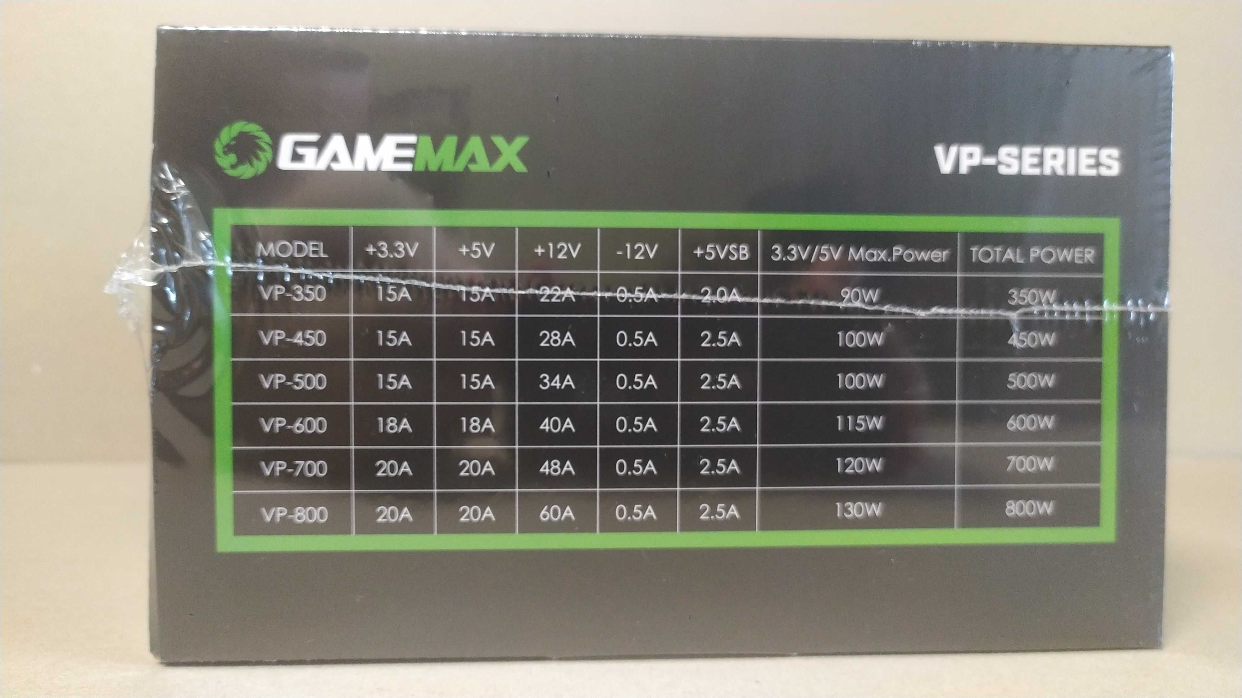 Блок питания GAMEMAX VP-800 800W 80+ Bronze