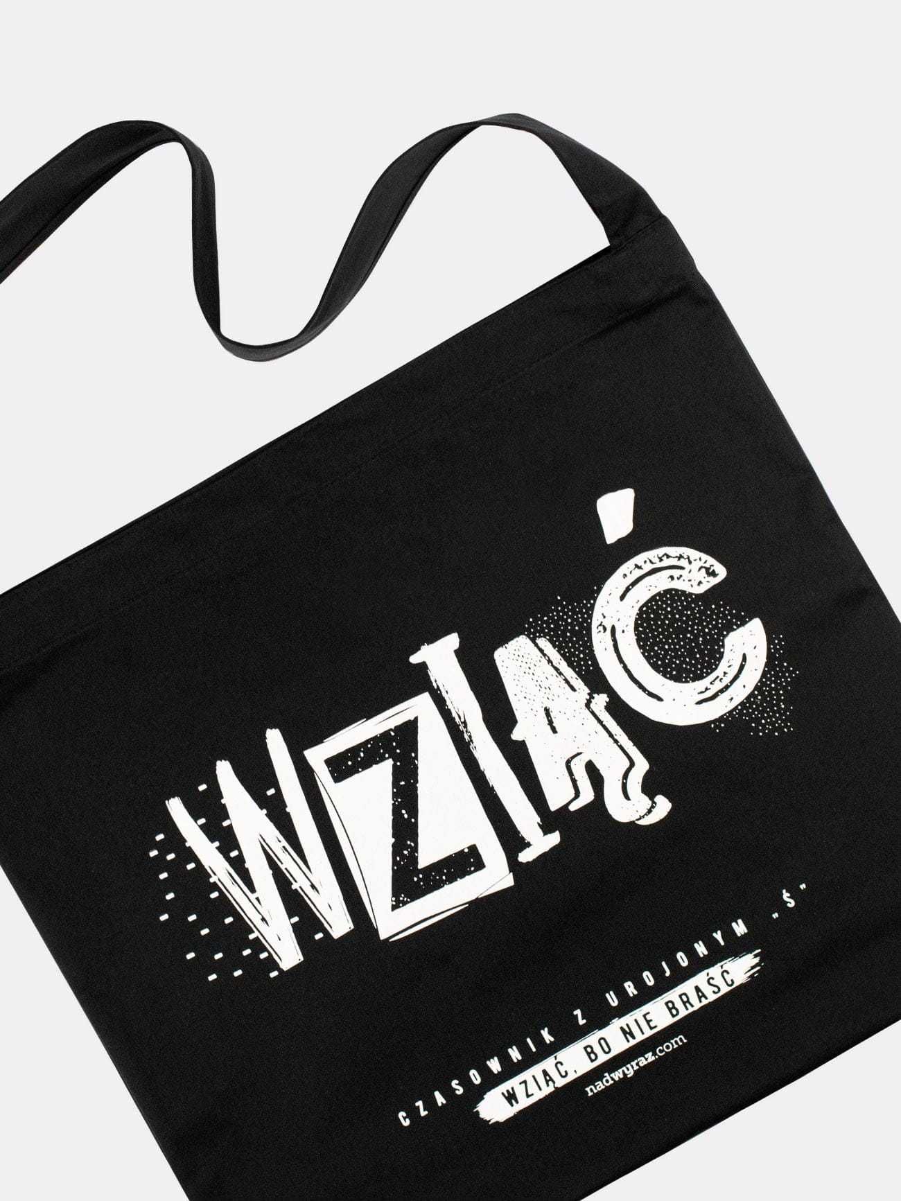 WZIĄĆ - torba bawełniana czarna NadWyraz.com