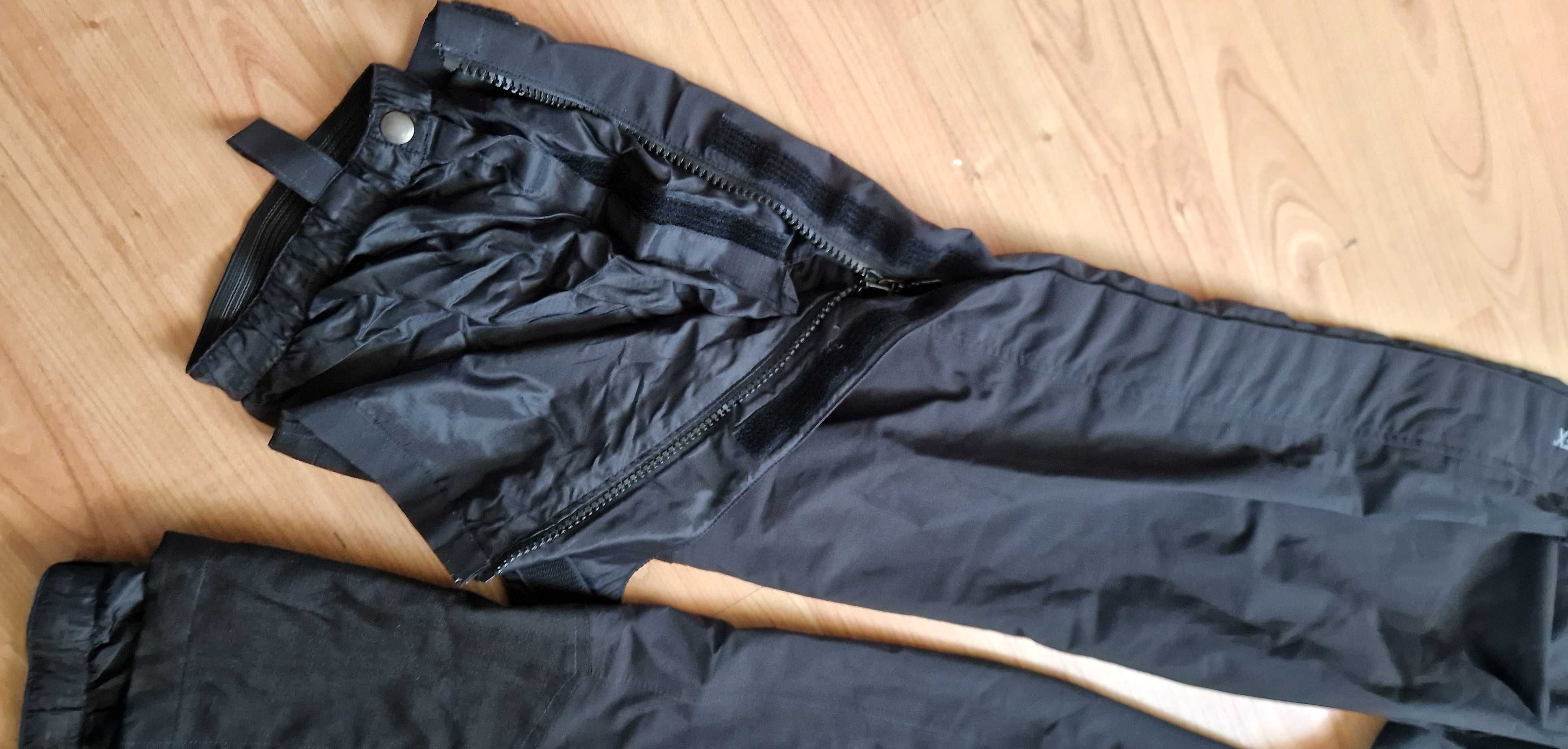 Męskie Czarne spodnie Salewa z szelkami Gore-Tex L