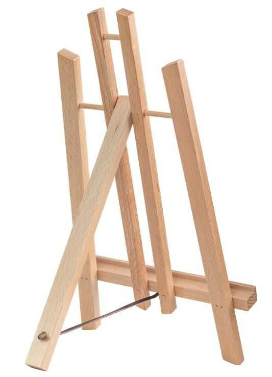 Drewniana sztaluga malarska z drewna bukowego 30cm