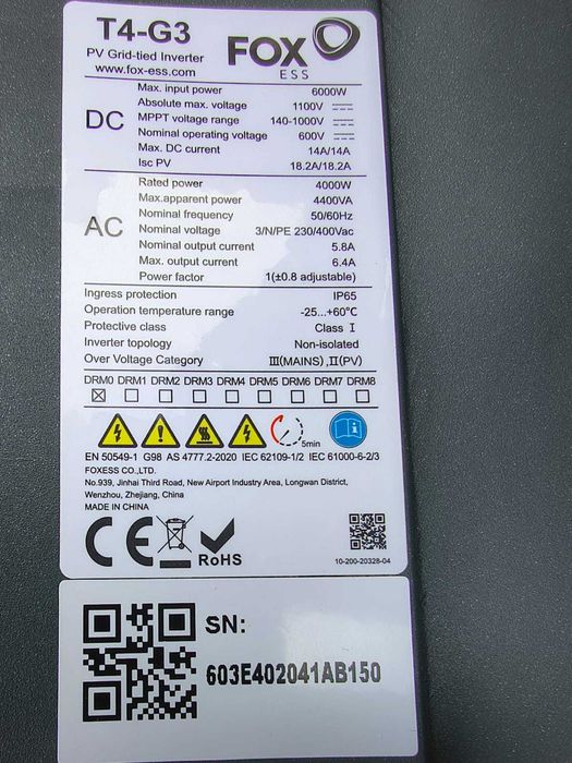 Falownik Fox ess T4-g3