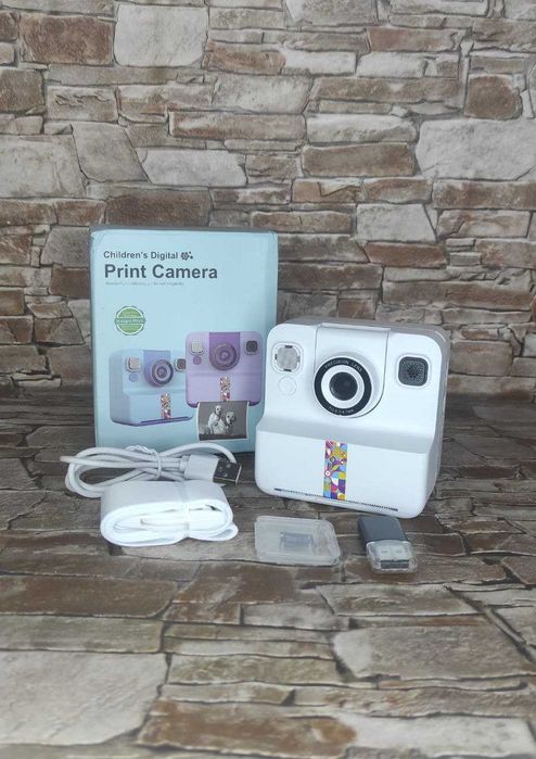 Дитячий фотоапарат WCube / Миттєвий друк / Карта пам'яті 32 Гб