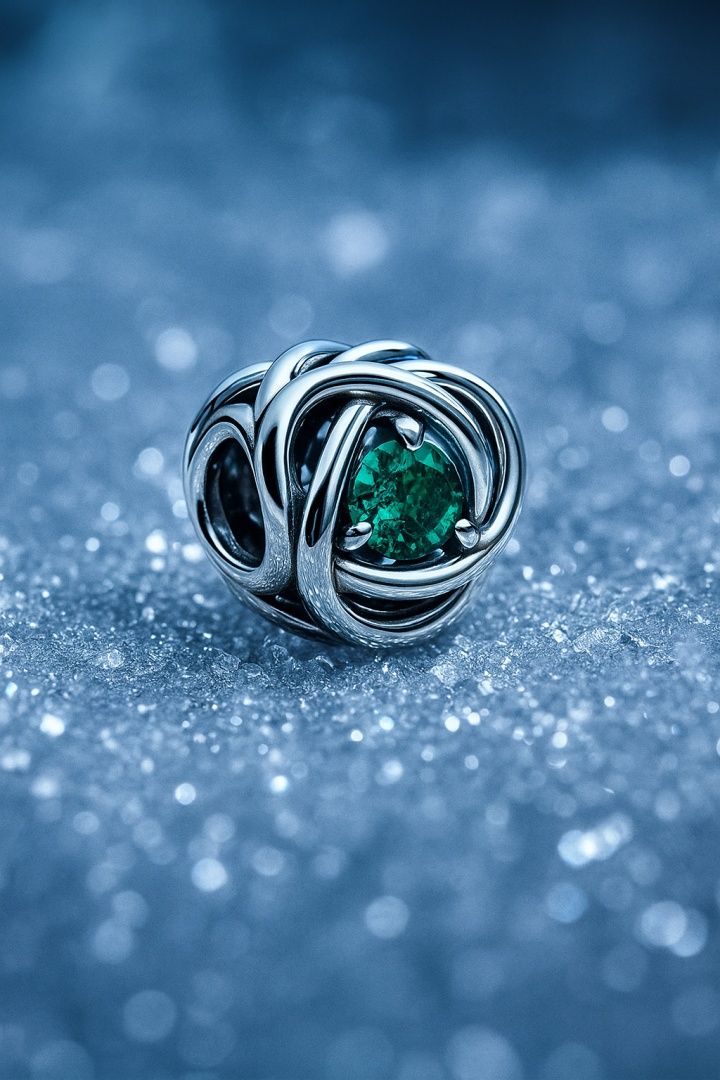 Nowy Pandora CHARMS Zawieszka Srebrna do Pandora APART Koralik