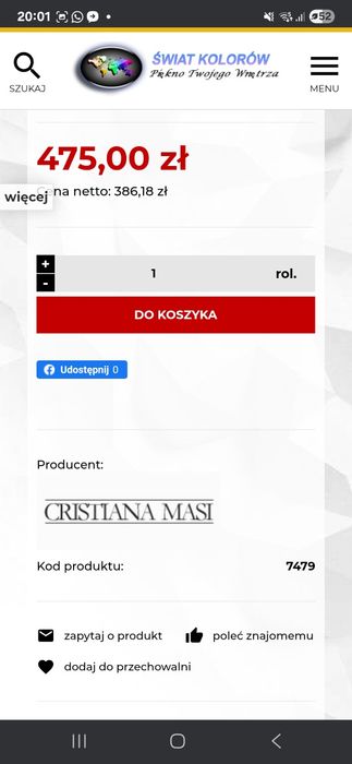 2 rolki tapety Cristiana Masi 24 carate - 7479 A 1,06 m szerokie