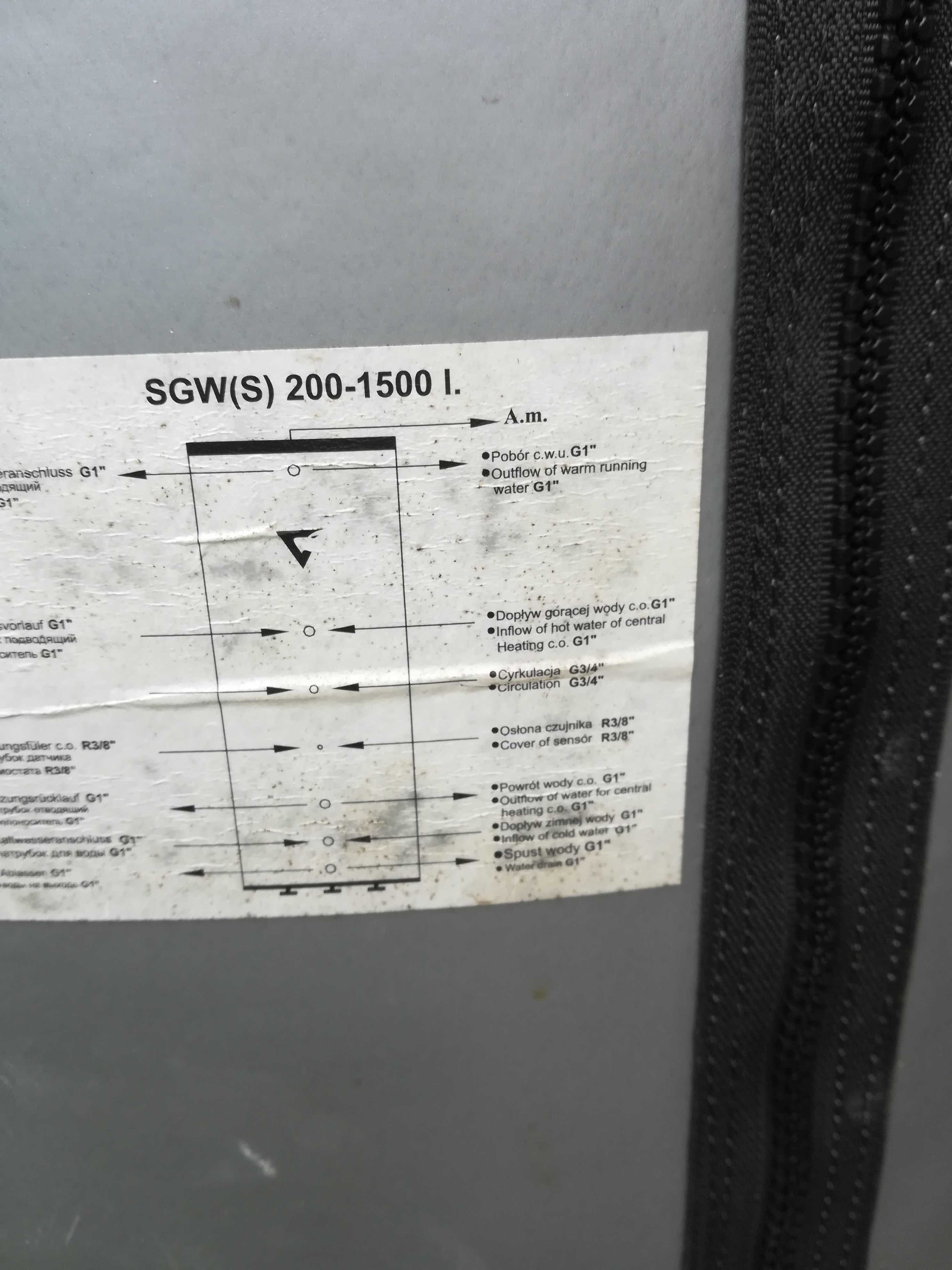 Zbiornik CWU Galmet 200l za 500 zł.