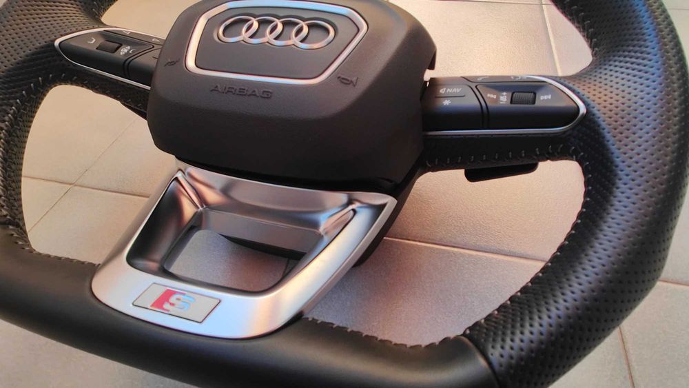 Volante MF AUDI Flat S-line Patilhas com Airbag