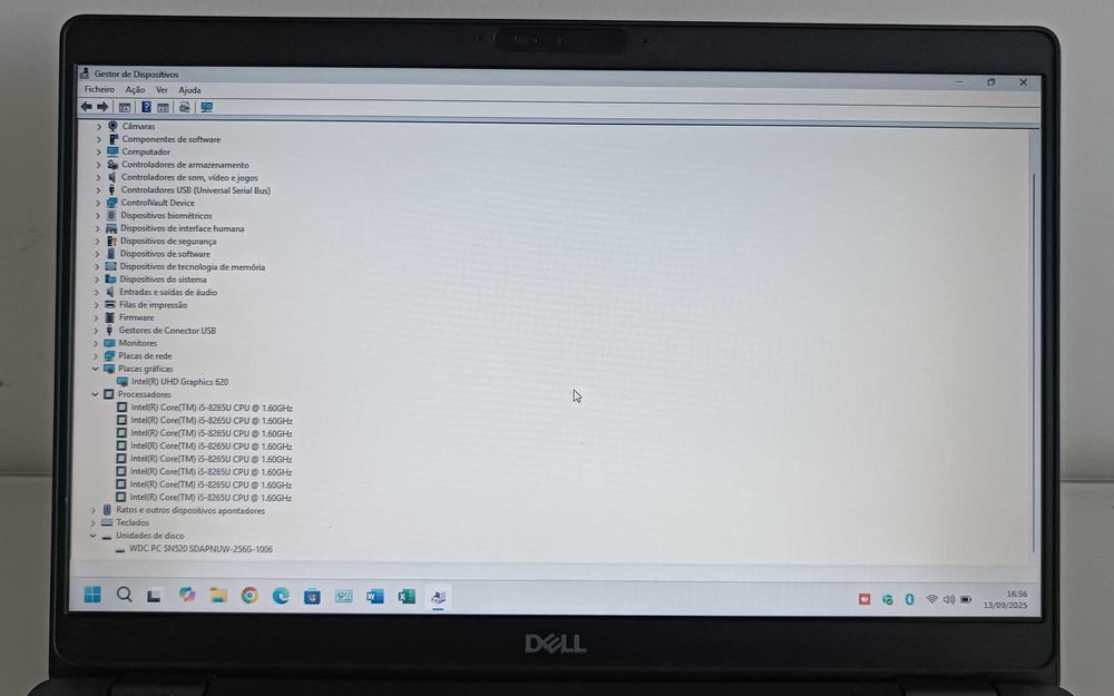 Dell Latitude 13 5300/Ecrã 14’/i5/12GB RAM/SSD NVME/Thunderbolt