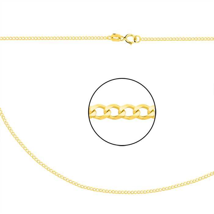 Nowy złoty łańcuszek wzór pancerka 45cm 585 (Ł63)